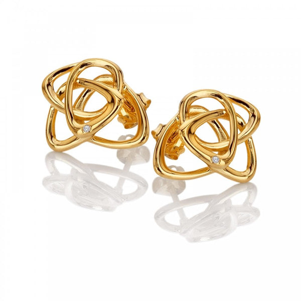 Hot Diamonds Golden Edit Endless Gold Plated Stud Earrings