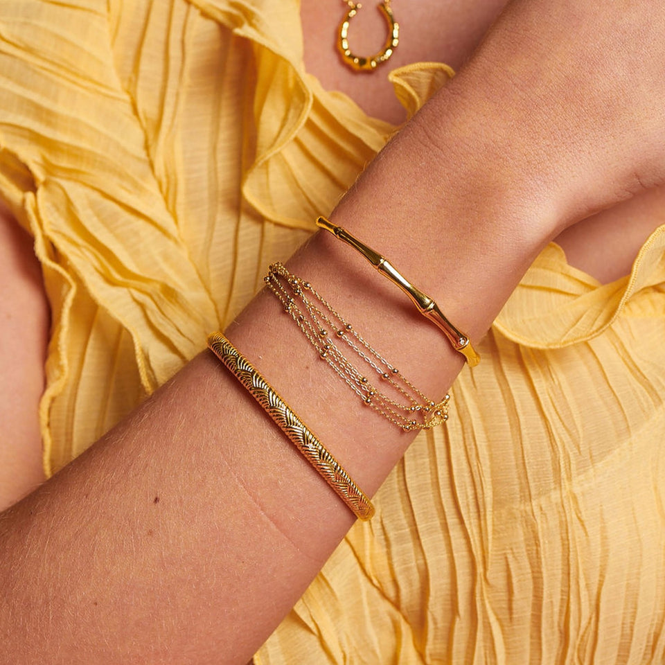 Hot Diamonds Golden Edit Bondi Gold Plated Bangle