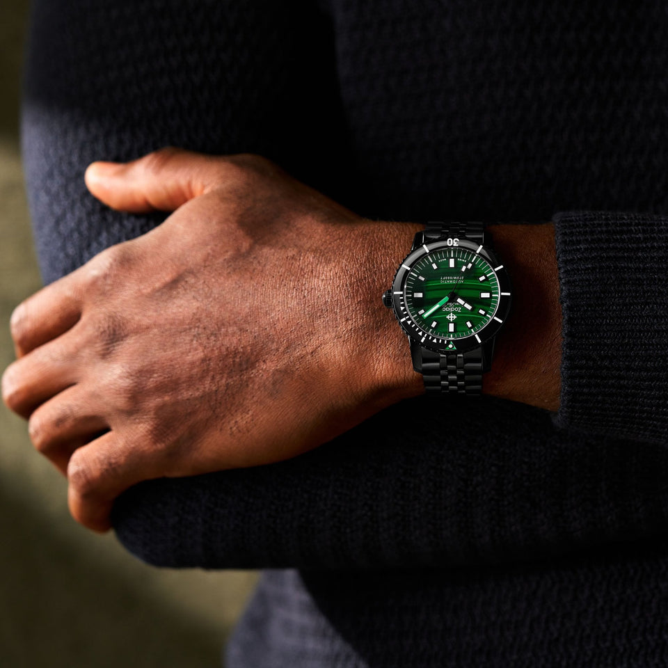 Zodiac SUPER SEA WOLF COMPRESSION Diver Men's Malachite 40mm Watch