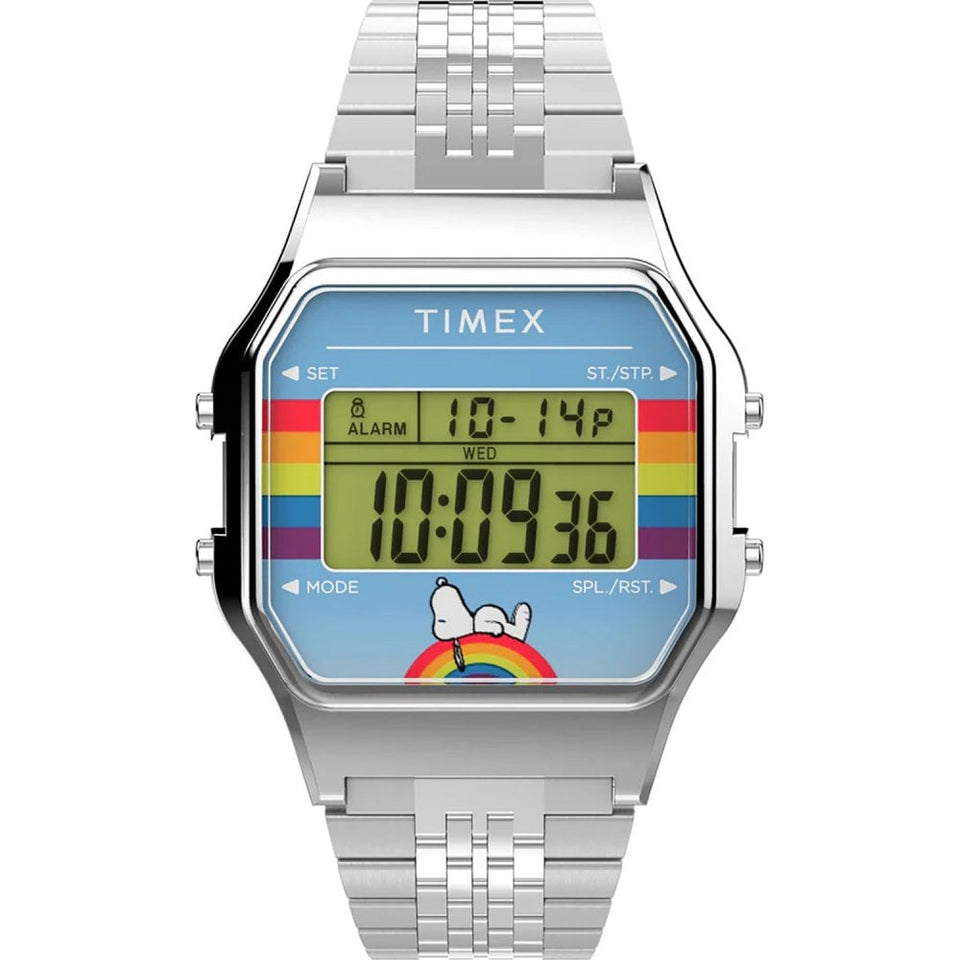 Timex Peanuts Rainbow Digital Watch