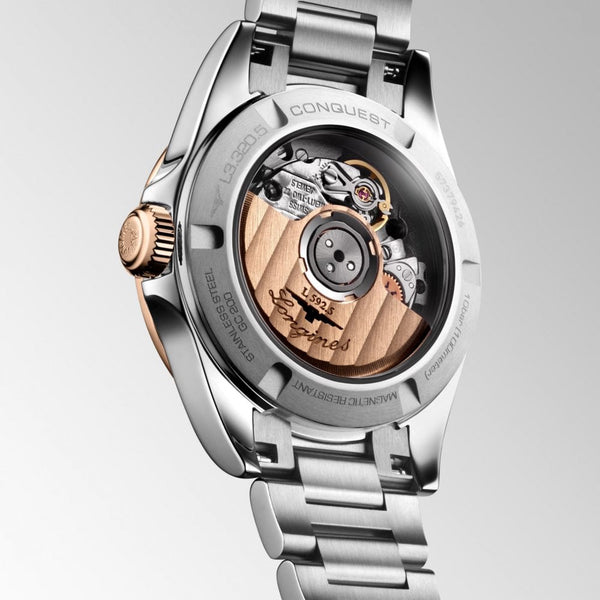 Longines Ladies CONQUEST Rose 30mm Automatic Watch