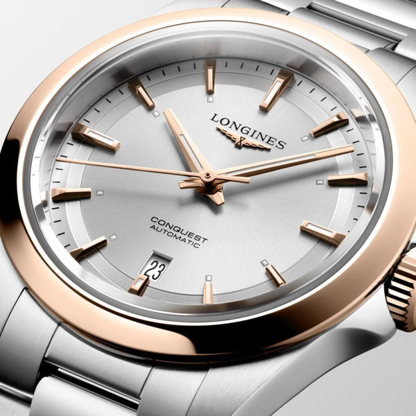 Longines Ladies CONQUEST Rose 30mm Automatic Watch