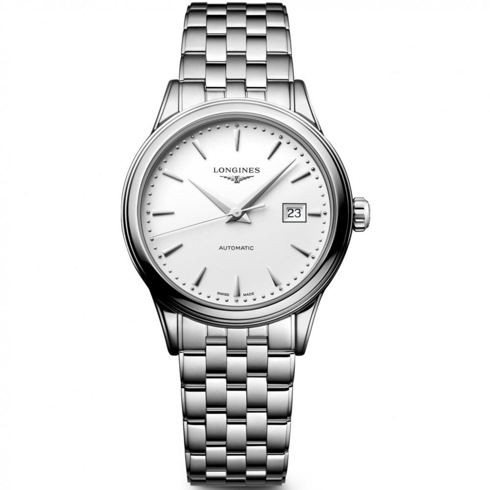 Longines Ladies Flagship White Dial 30mm Automatic Watch