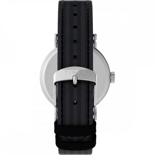 Timex Wednesday® Weekender 37mm Black Leather Strap Watch