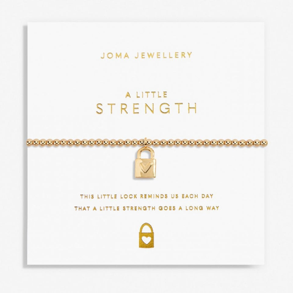 Joma Jewellery Gold A Little 'Strength' Bracelet