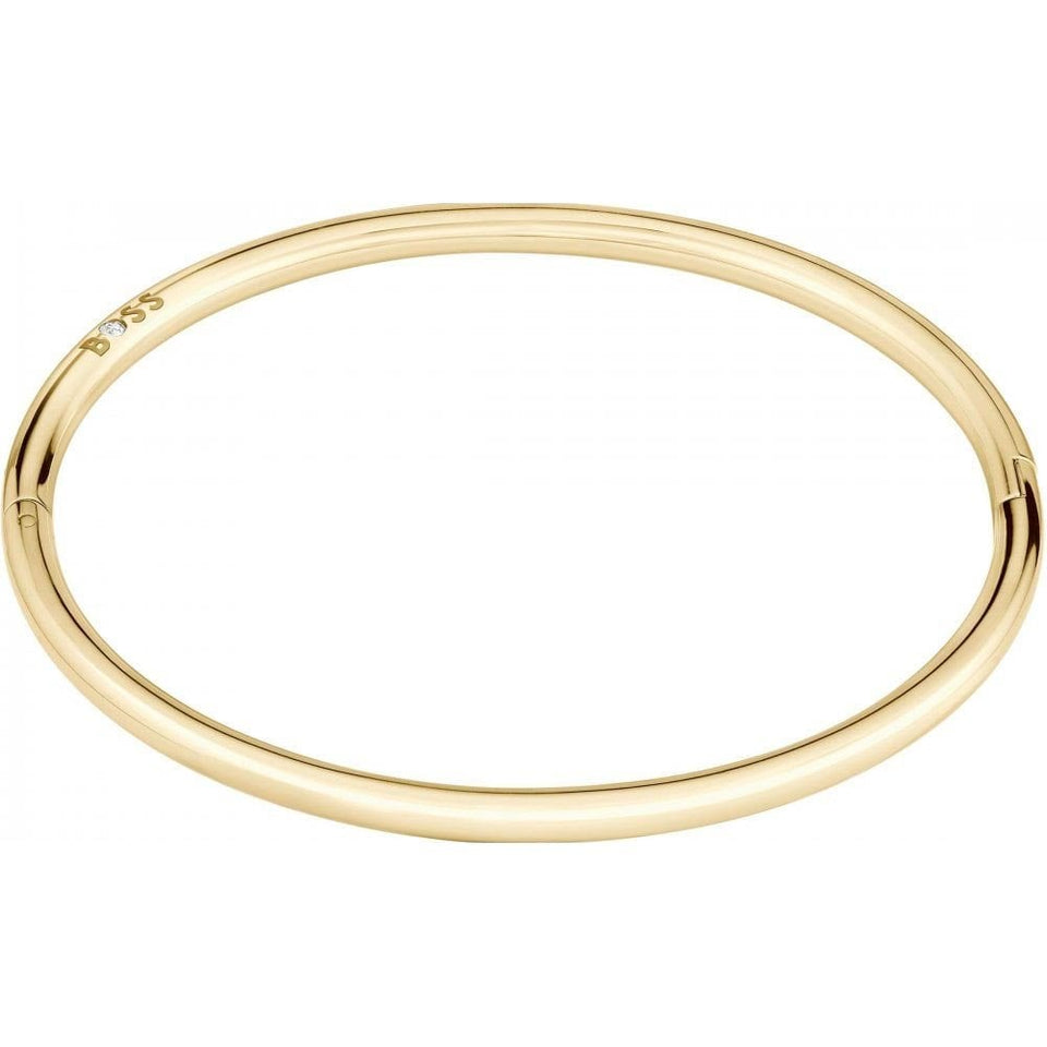 BOSS Ladies Live Gold Plated Stainless Steel Bangle