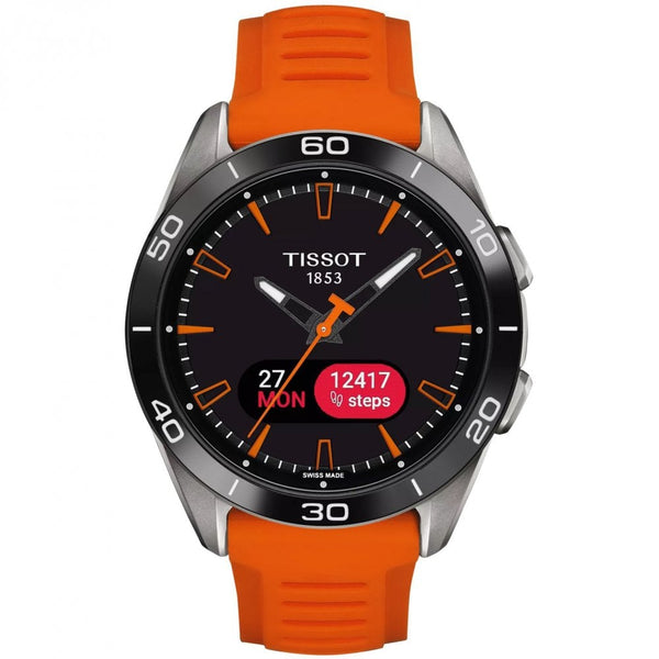 Tissot Men's T-TOUCH Connect Sport 44mm Orange Strap Watch