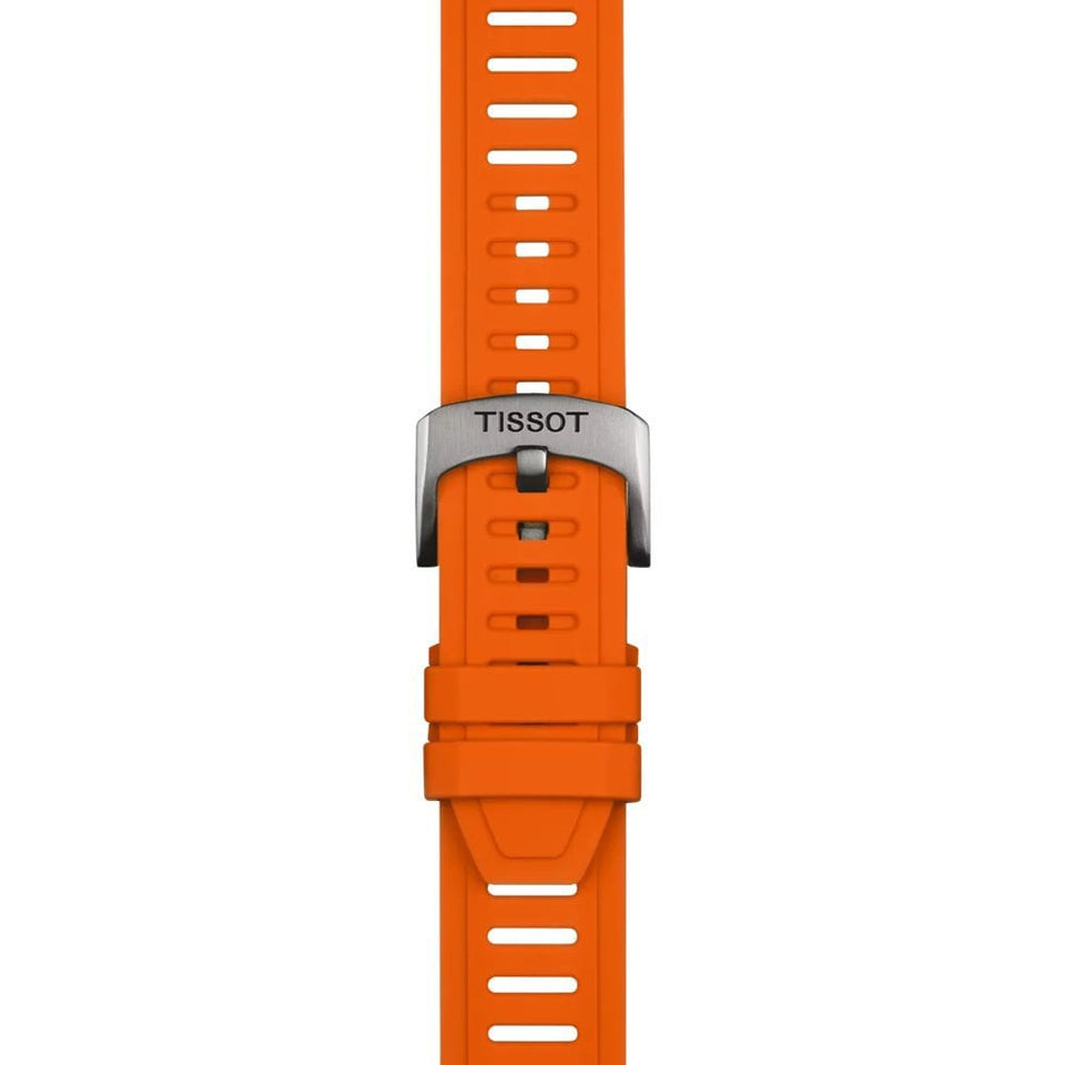 Tissot Men's T-TOUCH Connect Sport 44mm Orange Strap Watch