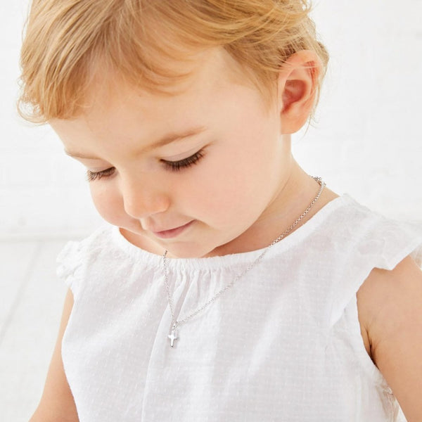 Little Star Grace Cross Diamond Necklace