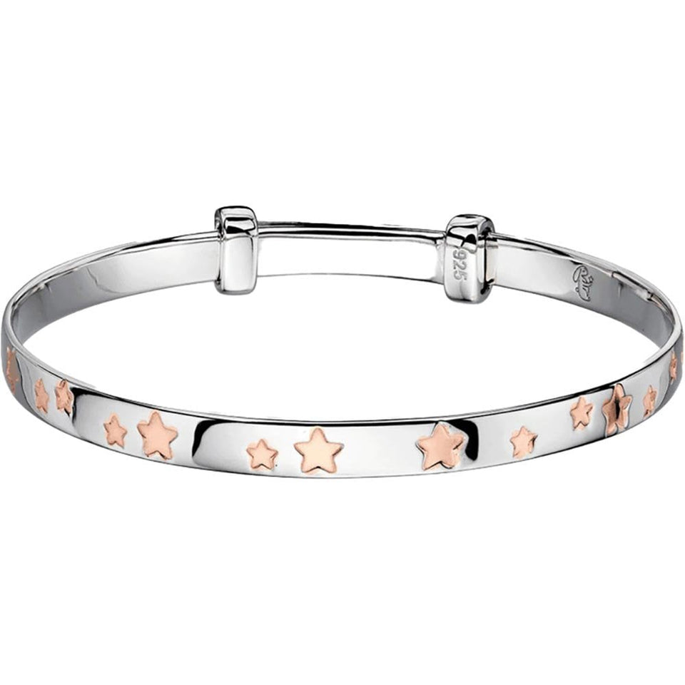 Little Star Jessica Rose Gold Star Baby Bangle