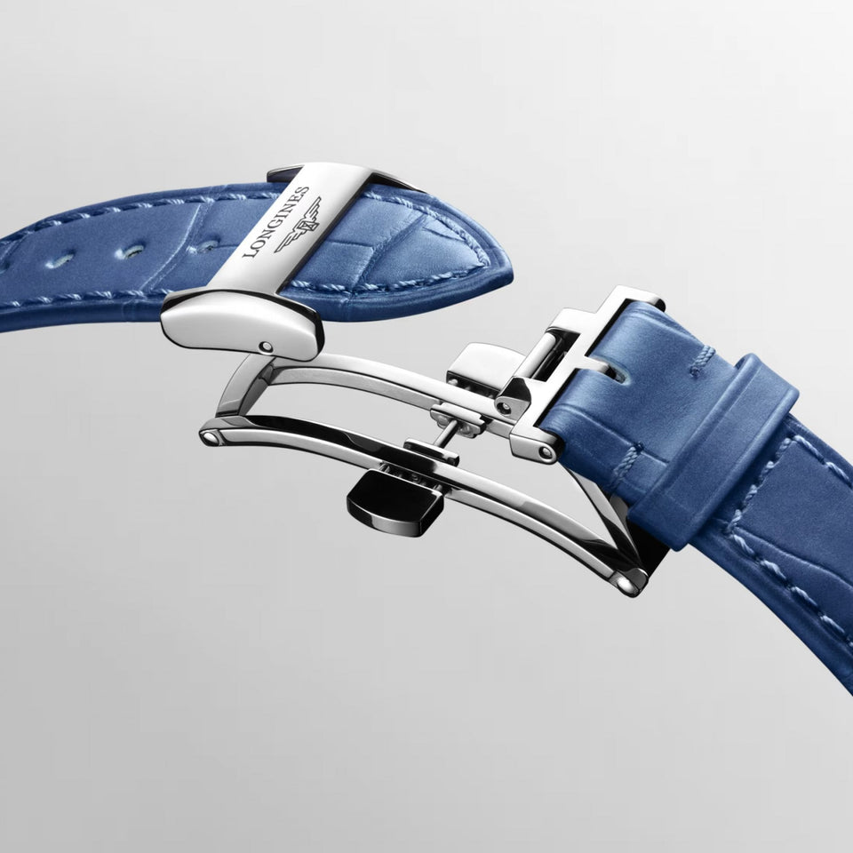 Longines Ladies PRIMALUNA Moonphase Automatic Sapphire Set Watch
