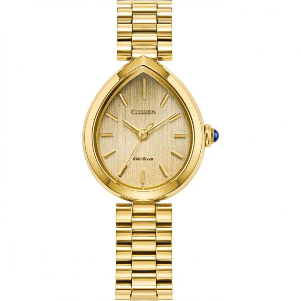 Citizen Ladies L Rainell Gold Toned Eco Drive Bracelet Watch