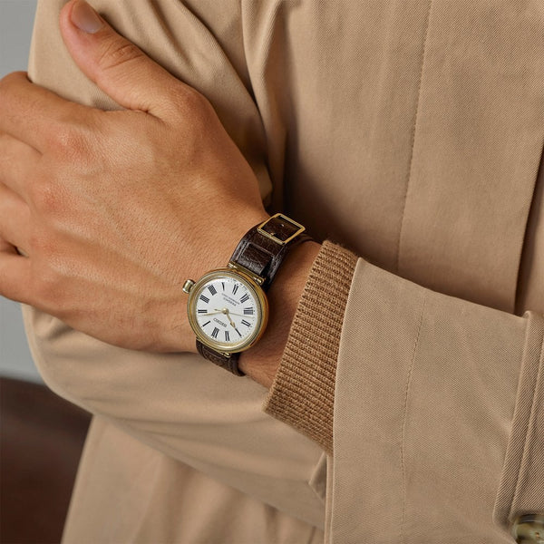 Seiko Presage Limited Edition 145th Anniversary Enamel ‘Timekeeper’ Leather Strap Watch (XXXX/1450)