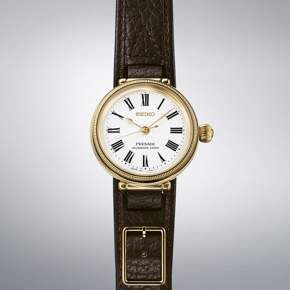 Seiko Presage Limited Edition 145th Anniversary Enamel ‘Timekeeper’ Leather Strap Watch (XXXX/1450)