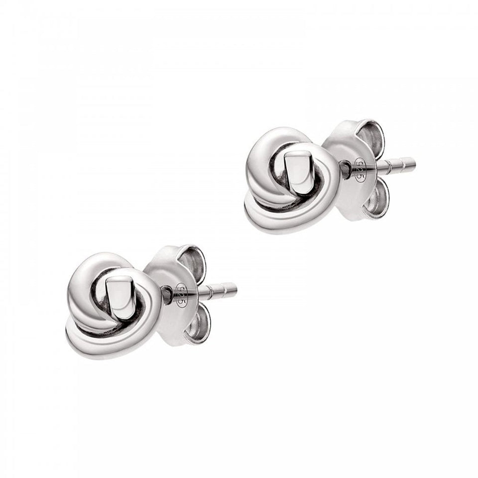 Emporio Armani Ladies Paramour Sterling Silver Knot Stud Earrings