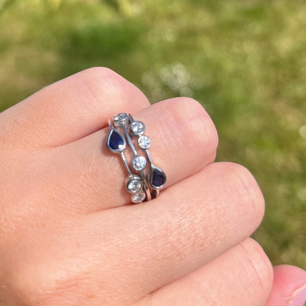 Francis & Gaye 18ct Gold Sapphire and Diamond Fancy Ring