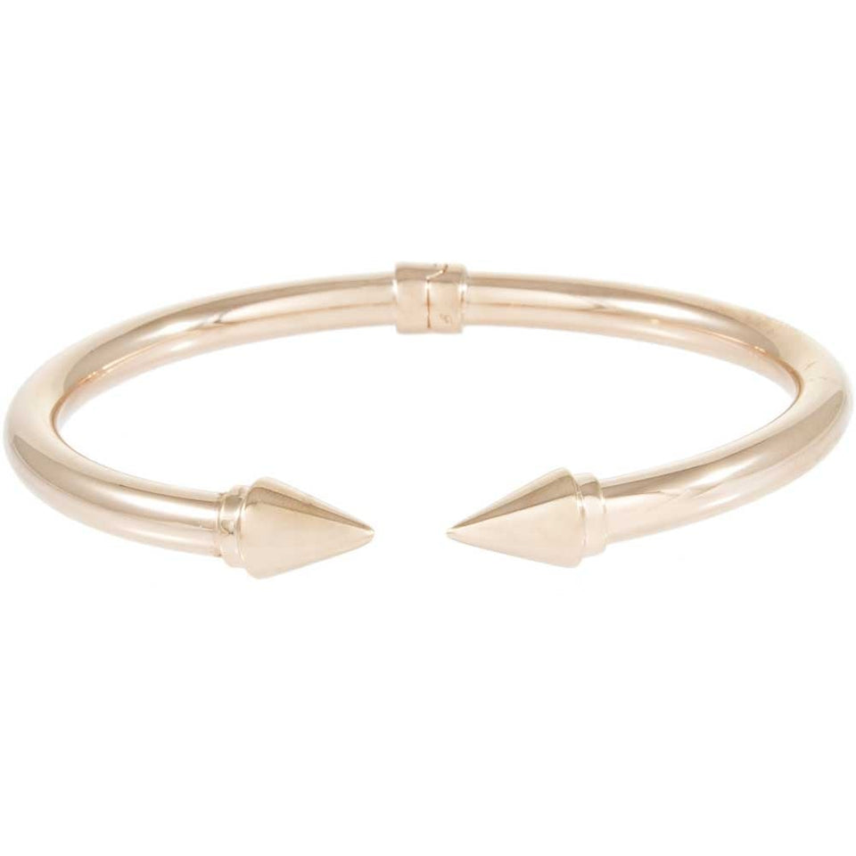 Francis & Gaye 18ct Rose Plated Shiny Arrows Bangle