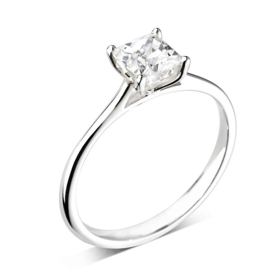Francis & Gaye 18ct White Gold 0.40ct Princess Cut Diamond Ring, GIA Certified