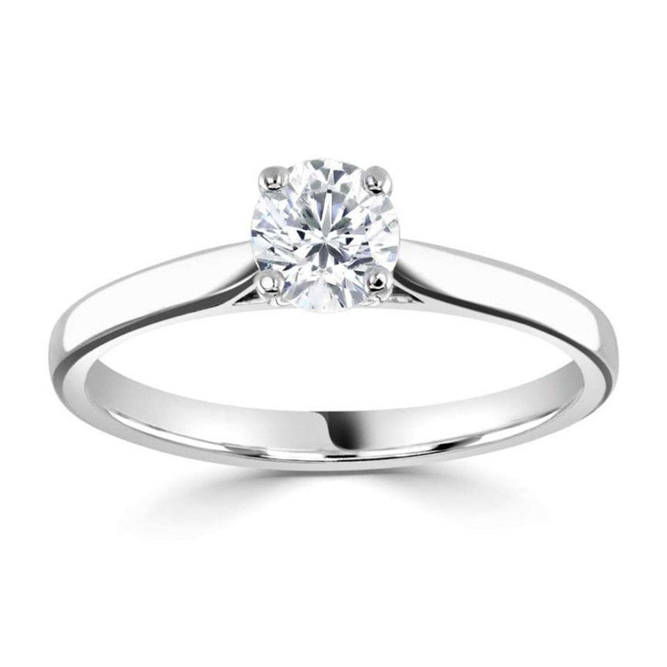 Francis & Gaye 18ct White Gold .40ct Round Brilliant Diamond Ring, GIA Certified