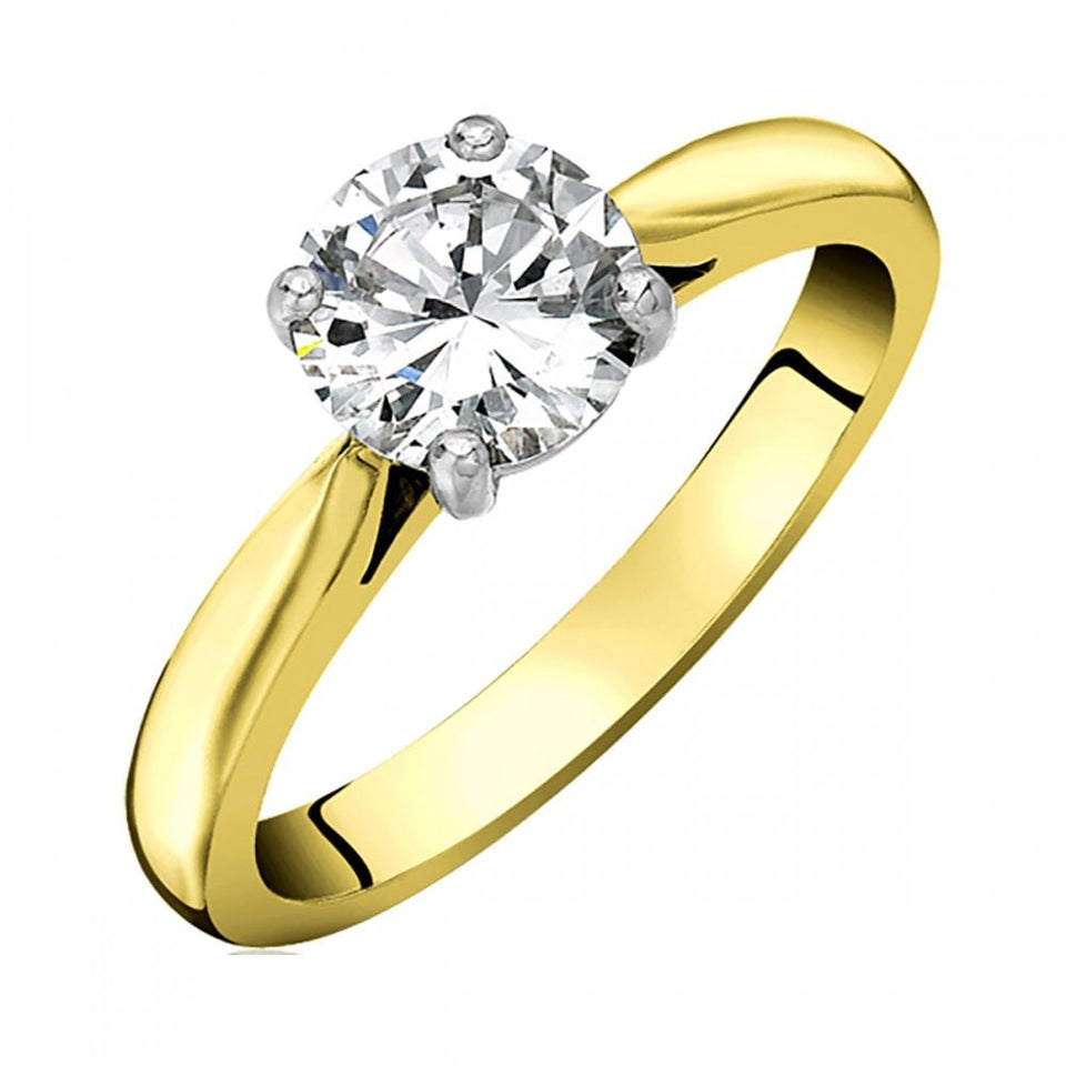 Francis & Gaye 18ct Yellow Gold 0.33ct Diamond Solitaire Ring
