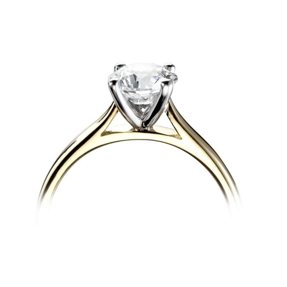 Francis & Gaye 18ct Yellow Gold 1ct Round Brilliant Diamond Ring, IGI Certified