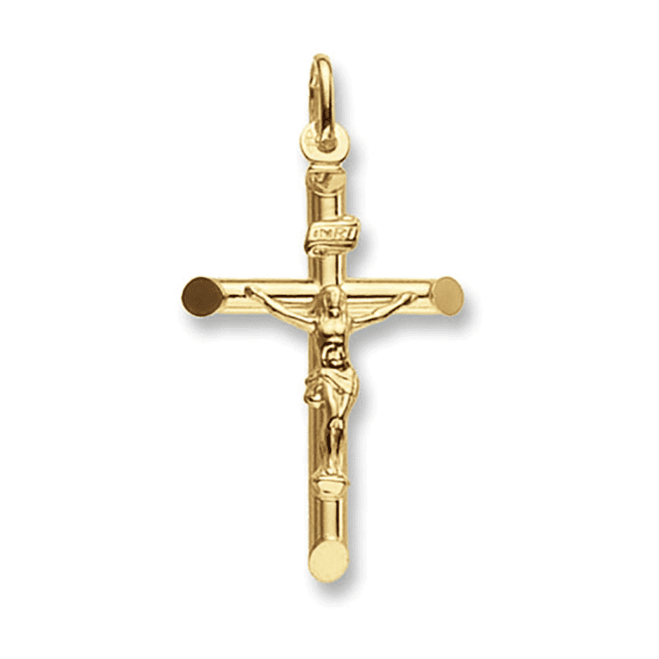 Francis & Gaye 9ct Gold (3.5cm) Crucifix Pendant
