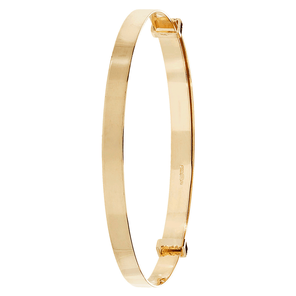 Francis & Gaye 9ct Gold Plain 3mm Expandable Baby Bangle