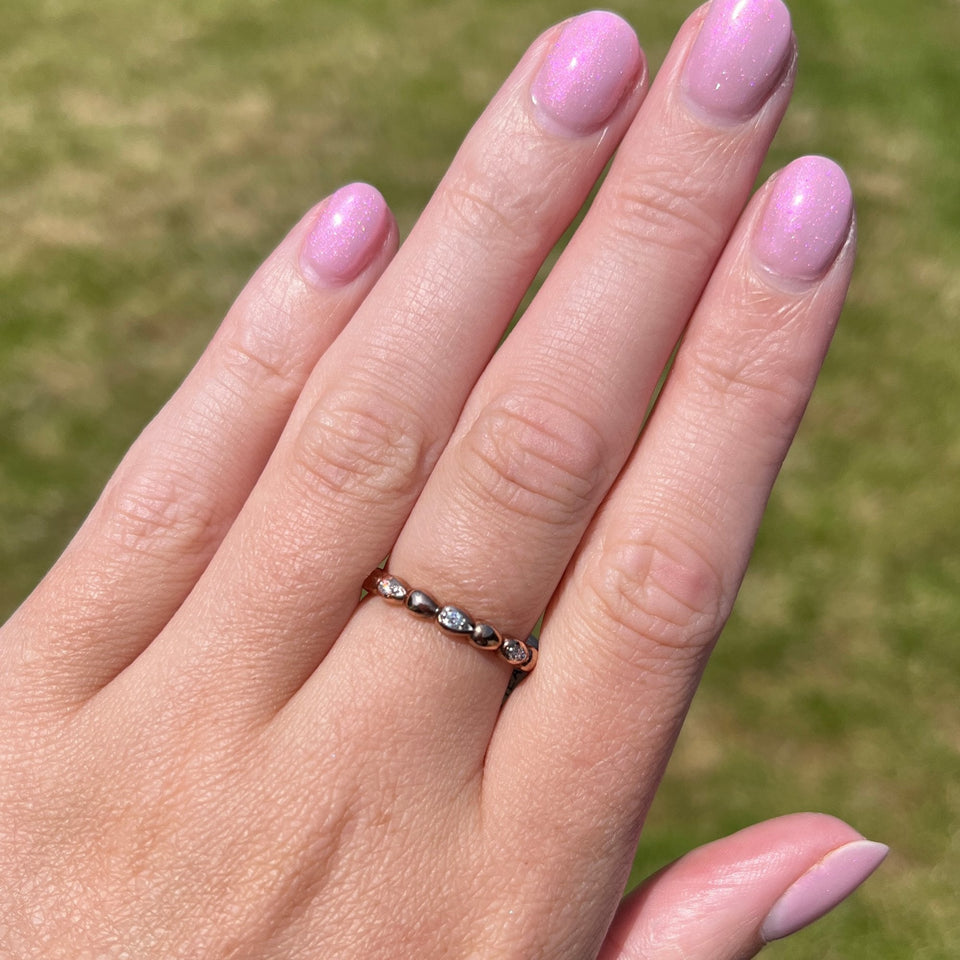 Francis & Gaye 9ct Rose Gold Teardrop Ring
