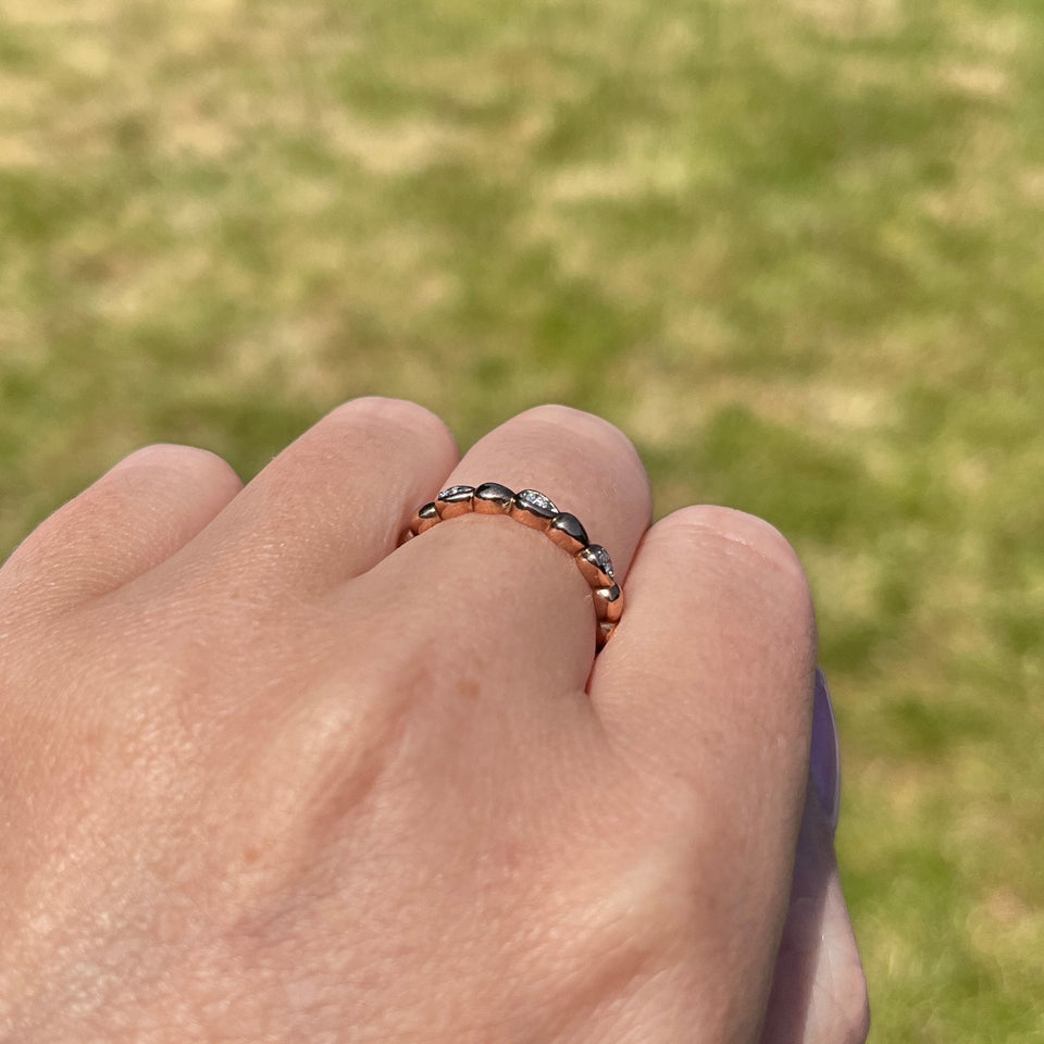 Francis & Gaye 9ct Rose Gold Teardrop Ring