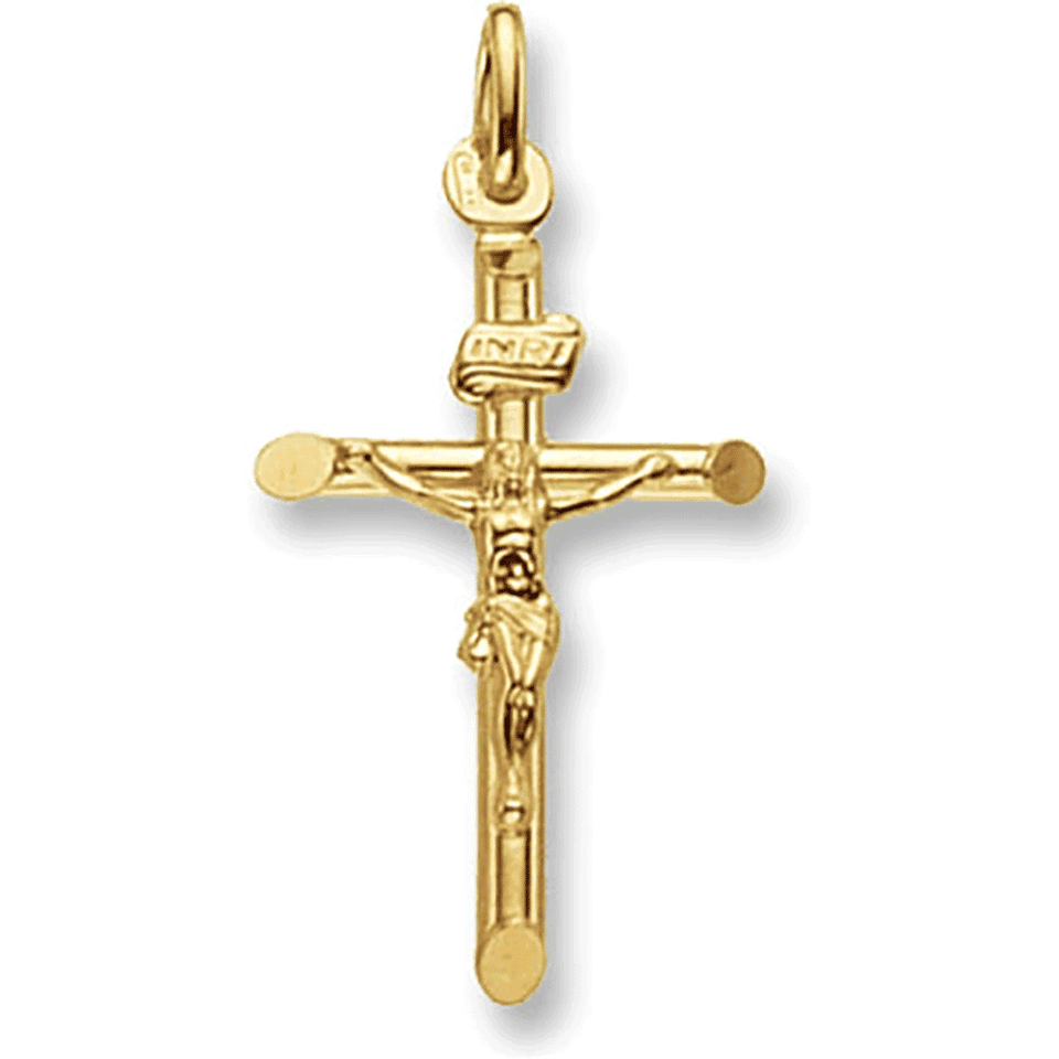 Francis & Gaye 9ct Yellow Gold (2.7cm) Crucifix Pendant