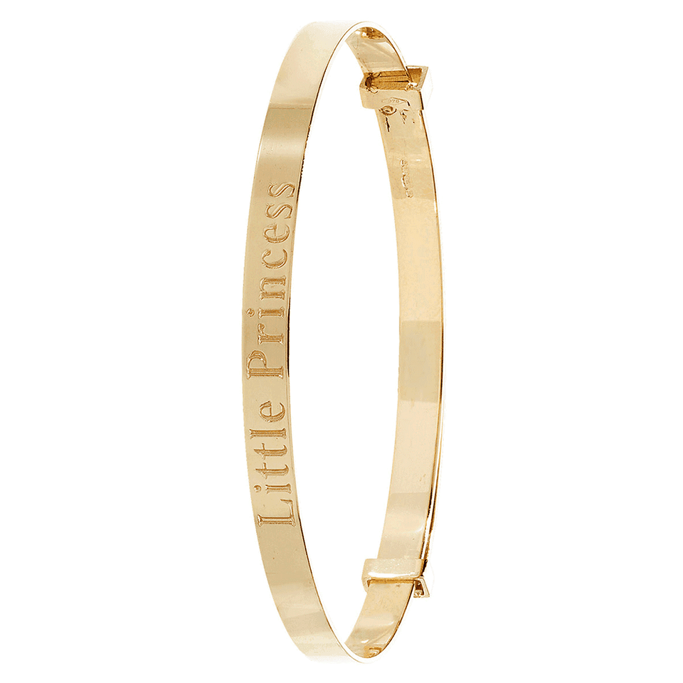 Francis & Gaye 9ct Yellow Gold 3mm Little Princess Babies Bangle