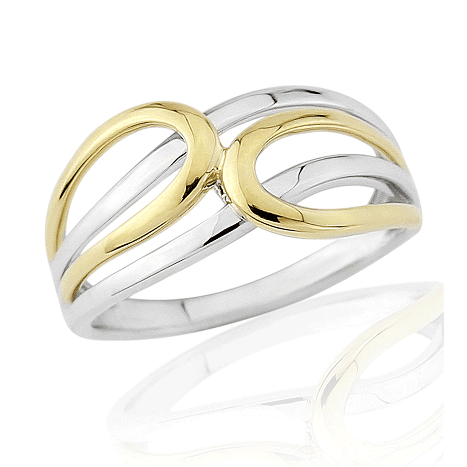 Francis & Gaye 9ct Yellow & White Gold Ring