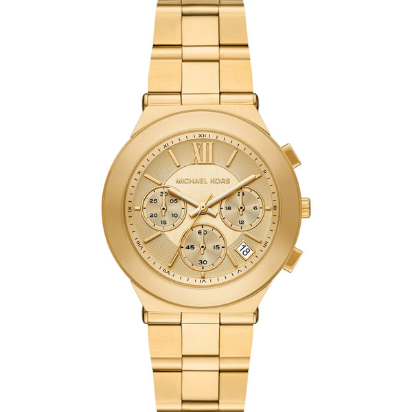 Michael Kors Ladies Billie 37mm Gold Dial Chronograph Watch