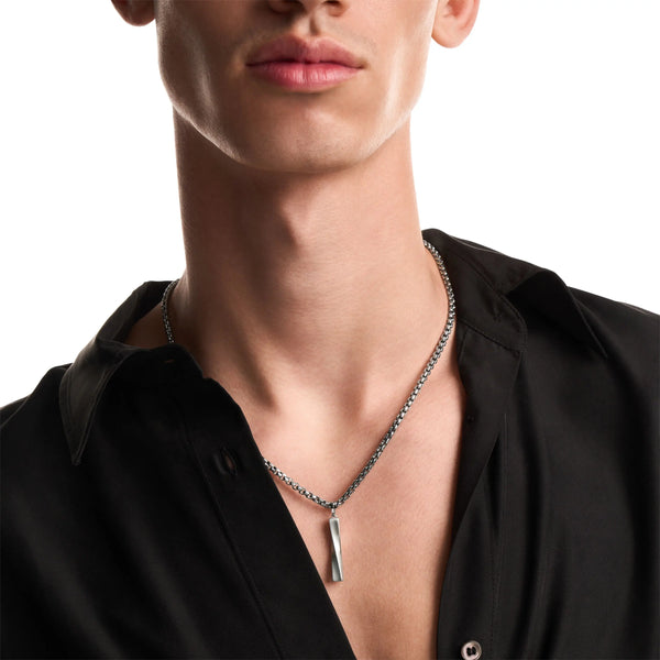 Emporio Armani Men's Iconic Trend Twisted Stainless Steel Necklace