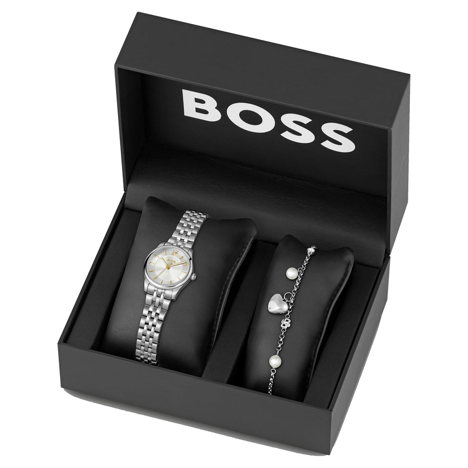 BOSS Ladies' Graceful Mina 25mm Watch & Bracelet Set