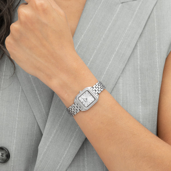 BOSS Ladies Mae Petite 22mm Square Dial Bracelet Watch