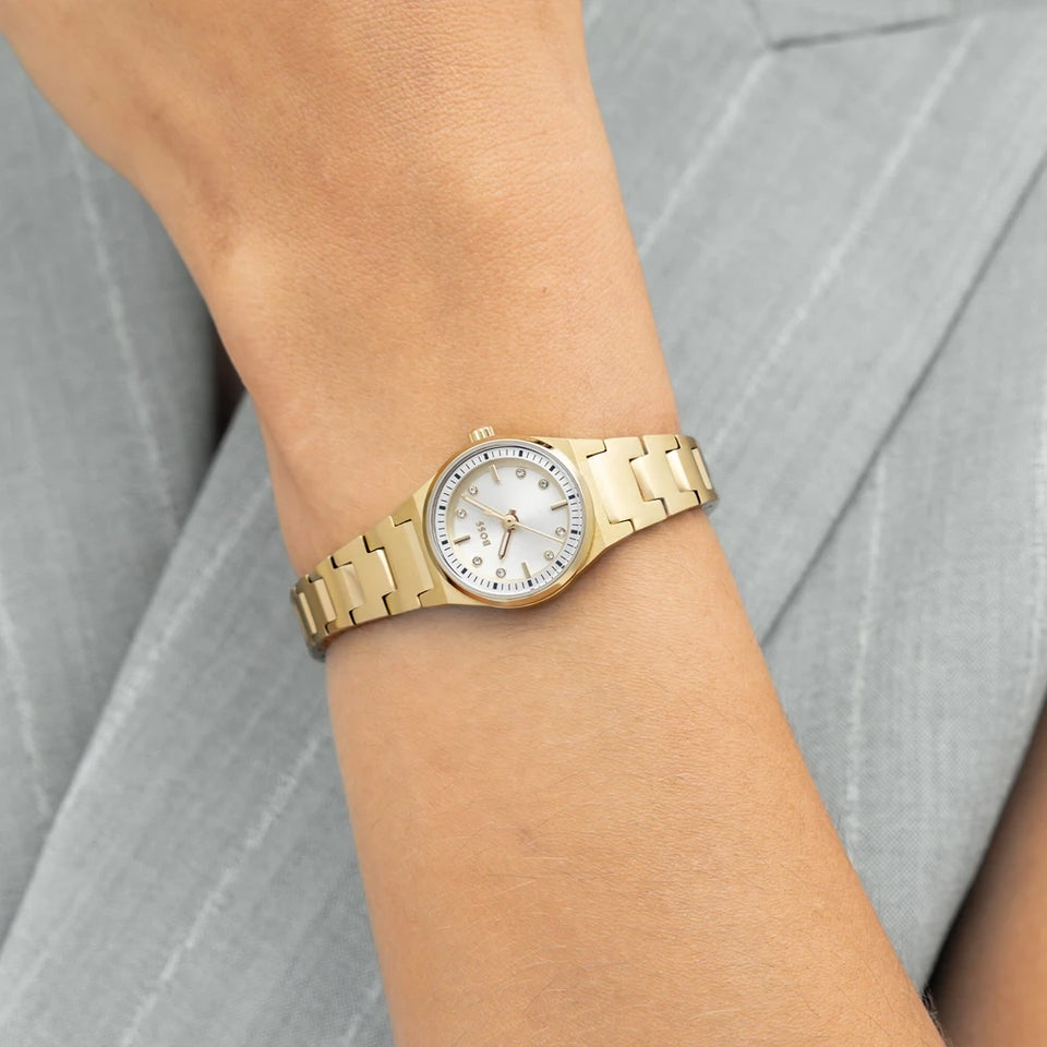 BOSS Ladies Candor Gracey Gold Tone Bracelet Watch