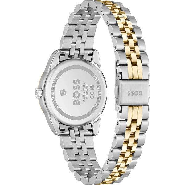 BOSS Ladies' Graceful Mother Of Pearl Two Tone Watch