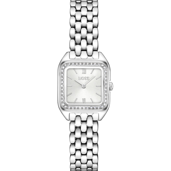BOSS Ladies Mae Petite 22mm Square Dial Bracelet Watch