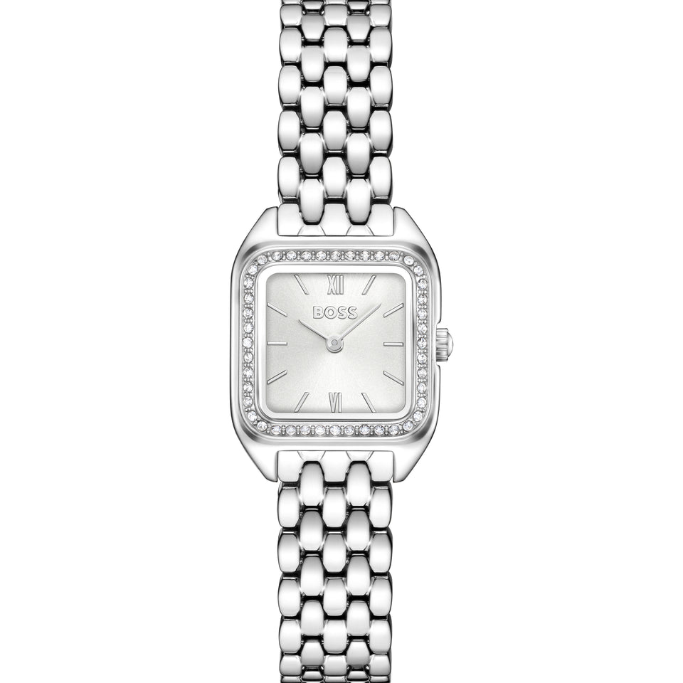 BOSS Ladies Mae Petite 22mm Square Dial Bracelet Watch