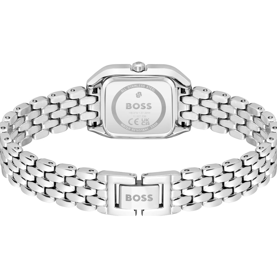 BOSS Ladies Mae Petite 22mm Square Dial Bracelet Watch