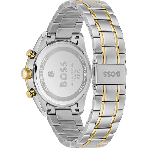 BOSS Men's Grand Prix Vitesse Green Dial Bracelet Watch
