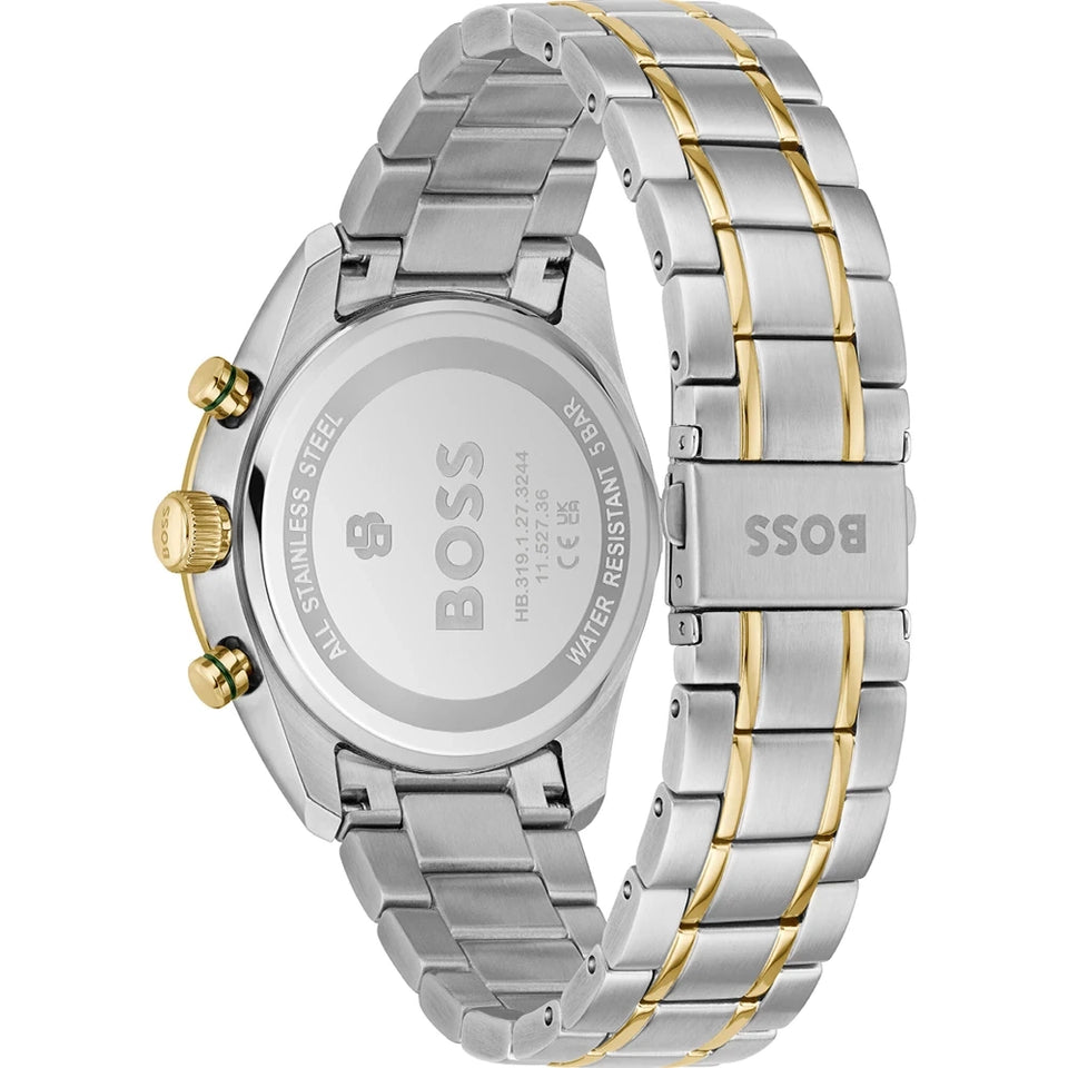 BOSS Men's Grand Prix Vitesse Green Dial Bracelet Watch