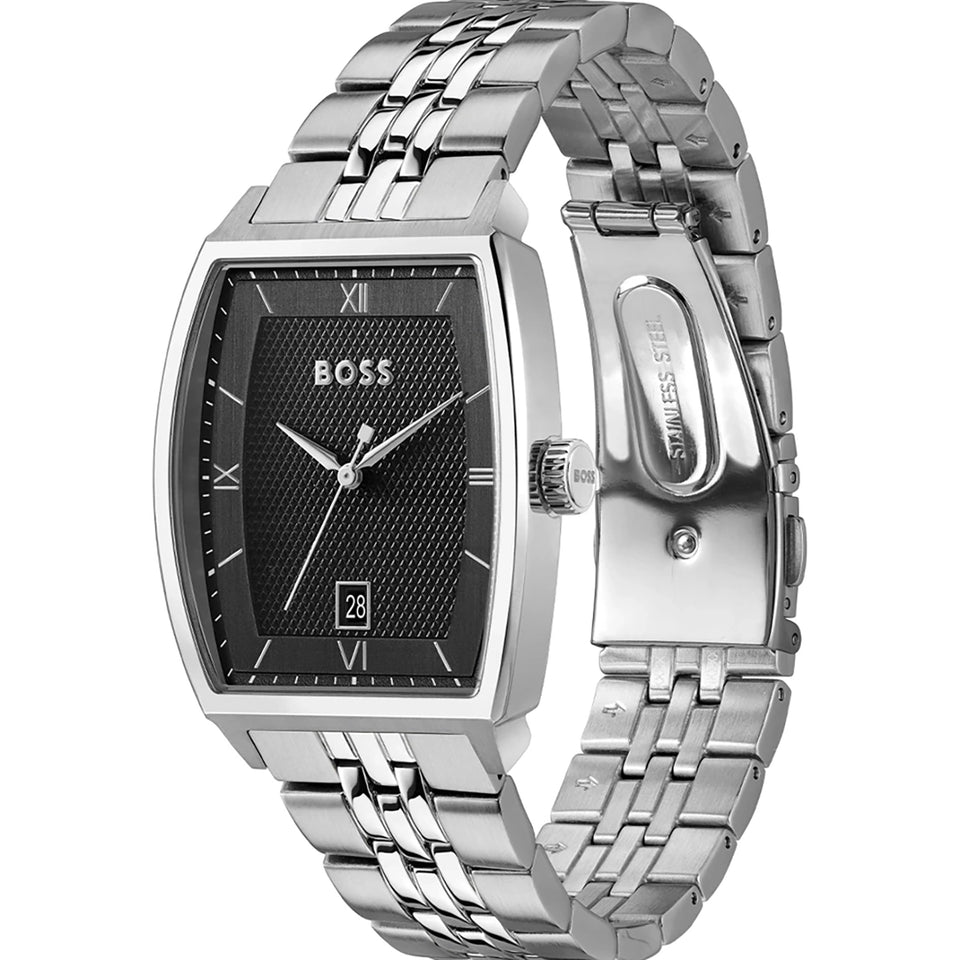 BOSS Men's Principle Ark Black Dial Bracelet Watch