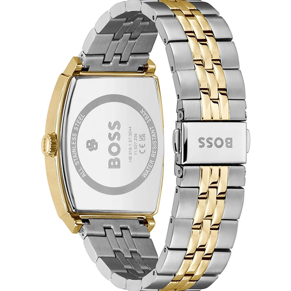 BOSS Men's Principle Ark Blue Dial Two Tone Watch