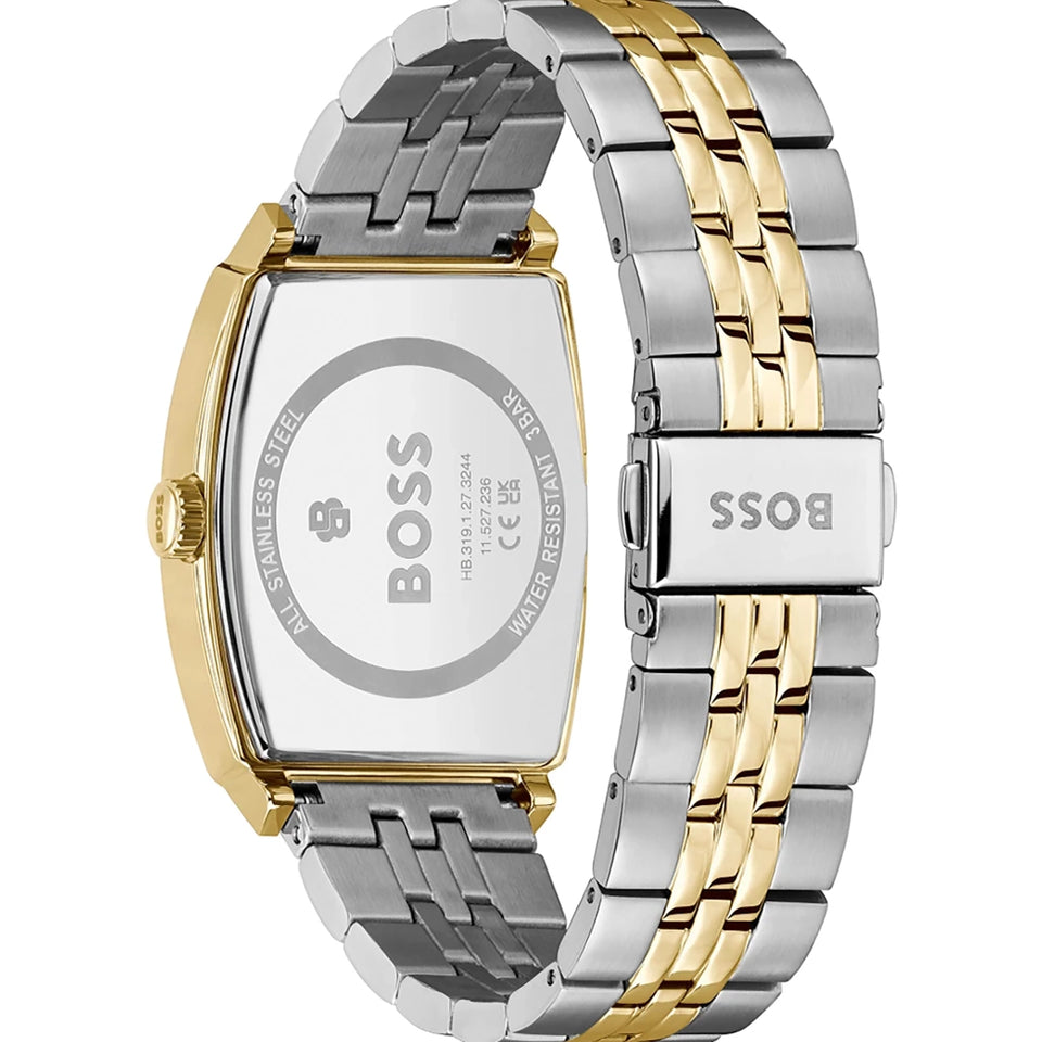BOSS Men's Principle Ark Blue Dial Two Tone Watch