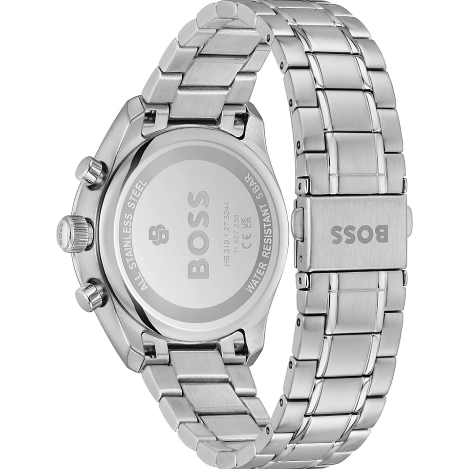 BOSS Men's Grand Prix Touring Blue Dial Bracelet Watch