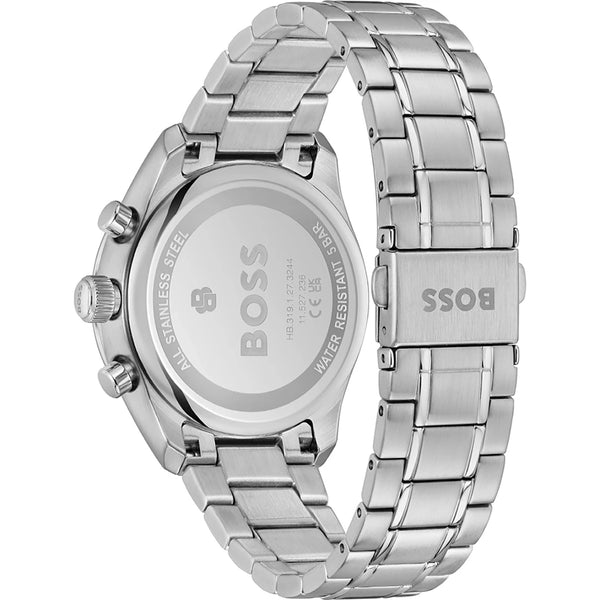 BOSS Men's Grand Prix Touring Silver Dial Bracelet Watch