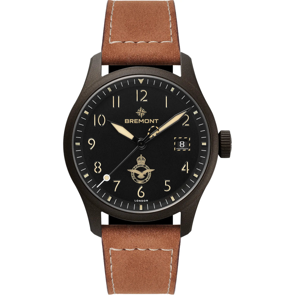 Bremont Men's HMAF Altitude 39mm Leather Watch