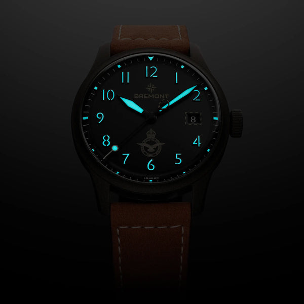 Bremont Men's HMAF Altitude 39mm Leather Watch
